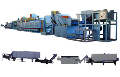 RCW type continuous mesh belt furnace production line
