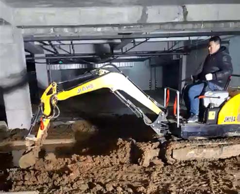 嘉和JH18一機(jī)多用，小挖機(jī)，大能量，狹小環(huán)境中地下室的好幫手